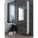 Colonne pureza 60 cm - gris laqu bm salle de bain suspendue ou pose