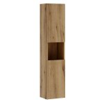 Colonne de salle de bain suspendue 30 x 140 cm nova ch�ne coast evoke