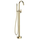 Charme ii colonne de sol mcanique or bross pour baignoire ilot essebagno