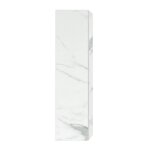 Colonne suspendue - marque inconnue - h160 - marbre blanc - 1 porte r�versible - 4 �tag�res en verre