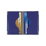 Color pop porte - cartes anti - rfid 2 cartes ? pvc indigo? fabriqu� en france ? protection donn�es bancaires ...