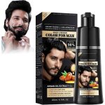 Colorant noir effet rapide naturel cr�me colorante pour hommes et femmes couverture des cheveux gris ...
