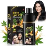 Colorantblack hair dye shampoo 3 in 1shampoing colorant noir pour cheveux blancs 500 mlcheveux blancs ...