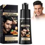 Coloration cheveux homme noir shampooing teinture 3 en 1 couvre cheveux blancs r�sultat naturel et rapide ...