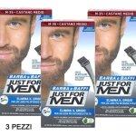 Colorations just for men - lot de 3 colorations permanentes teinture gel colorant pour barbe et moustaches ...