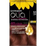 Coloration permanente olia garnier - sans ammoniaque - 5. 5 chtain clair acajou