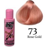 Coloration semi permanente pour cheveux crazy color 100 ml rose gold