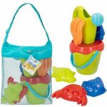 Colorbaby - 49271 - set plage avec seau c�dre pelle arrosoir et moules multicolore 8 piezas