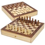 Jeu de plateau - cb games - cb games 45594 - �checs et dames 2 en 1 - bois avec tiroir - 2 joueurs ou ...
