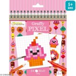 Cahier de coloriage - graffy pixel - gourmandises kawa� - 24 pages - pour enfants - mixte