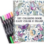 Colouring book for adultes livre de coloriage pour adultes avec 36 stylos double pinceau 30 motifs livre ...