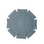 Combelle - 213314 - tapis de parc octogonal ouatin bicolore gris ardoise