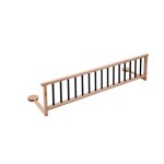Combelle - barrière de lit en bois enfant - bicolore noir - 127x35 cm Combelle - barrière de lit en bois enfant - bicolore noir - 127x35 cm