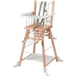 Combelle - chaise haute bb en bois marcel bicolore blanc - 57x95 cm