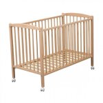 Combelle lit en bois 60x120 cm arthur vernis naturel