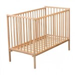 Combelle lit en bois 60x120 cm rynmi vernis naturel