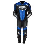 Combinaison moto furygan overtake - noir / bleu / blanc - 46