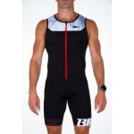 Combinaison de triathlon z3r0d start singlet - noir - homme - triathlon