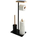 Combin wc avec support smartphone teiki bambou noir msv