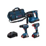 Combo kit 3 outils 18v: gsr 18v - 55 + gdx 18v - 200 + gbh 18v - 22 + procore18v 3x40ah