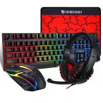 Combo pc gamer 4 en 1 - rncyn - clavier tc - tf800 - blue switch - lumi�res rvb - 104 touches - souris ...