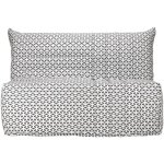 Comfort bultex banquette bz 3 places - tissu noir et blanc - made in france - l 142 x p 101 cm - becci ... Comfort bultex banquette bz 3 places - tissu noir et blanc - made in france - l 142 x p 101 cm - becci ...