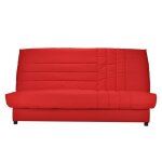 Comfort bultex banquette clic - clac 3 places - tissu rougel 192 x p 95 cm - beija
