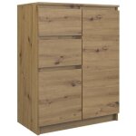 Commode 2d2s - chne artisan - moderne - 2 tiroirs - 2 portes