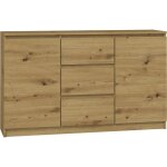 Commode - 2d3s 120 - chne artisan - 30 cm - 120 cm - 75 cm