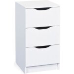 Jenny blanc - chiffonnier 3 tiroirs coloris blanc