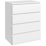 Homcom - commode - panneaux de particules - 60x40x80cm - blanc Homcom - commode - panneaux de particules - 60x40x80cm - blanc