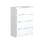 Commode 4 tiroirs - meblocker - meuble de rangement spacieux - salon bureau chambre � couche & enfant ...