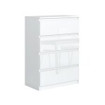 Commode 4 tiroirs - meblocker - meuble de rangement spacieux - salon bureau chambre � couche & enfant ...