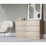 Commode 6 tiroirs 120cm couleur: chêne sonoma buffet salon commode chambre armoire chambre adulte l: ... Commode 6 tiroirs 120cm couleur: chêne sonoma buffet salon commode chambre armoire chambre adulte l: ...