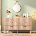 Commode - dreammespace - 6 tiroirs - 100x34x73cm - bois - design contemporain Commode - dreammespace - 6 tiroirs - 100x34x73cm - bois - design contemporain