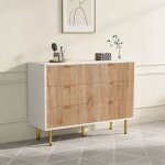 Commode 6 tiroirs meuble rangement moderne coiffeuse meuble chambre bureau salon cuisine 100x34x73cm ...
