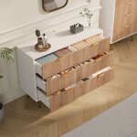 Commode 6 tiroirsarmoire � tiroirs chambre commode bois meuble a tiroirs rangement armoire de rangement ...