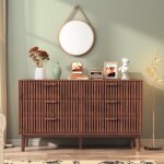 Commode 6 tiroirsmeuble de rangement pour chambrecommode armoire en bois100x34x73 cmstyle scandinave ...