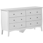 Commode blanche 6 tiroirs winchester
