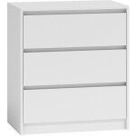Commode blanche - karo k3 - 3 tiroirs - style scandinave moderne Commode blanche - karo k3 - 3 tiroirs - style scandinave moderne