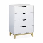 Commode d�cor bois 4 tiroirs floki