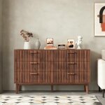 Commode - comanlai - mod�le comanlai - 6 tiroirs - bois fonc� - style classique