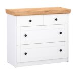 Commode ch�ne blanc en bois