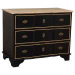 Commode en bois noir : 100x50x80 cm (h)