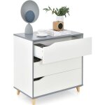 Costway commode chambre 3 tiroirs chiffonnier commode poignée intégrée dispositif anti - basculement ... Costway commode chambre 3 tiroirs chiffonnier commode poignée intégrée dispositif anti - basculement ...