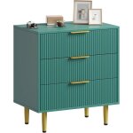 Commode de chambre armoire moderne grand capacit� ensemble meuble salon flut� 3 tiroirs bois meuble tvvert ...