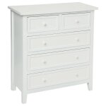 Commode charme 5 tiroirs blanc Commode charme 5 tiroirs blanc