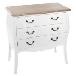 Chiffonnier chrysa blanc 3 tiroirs - atmosphera createur dinterieur