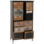 Commode - d�coshop26 - 136x73x35 cm - 6 tiroirs - 2 portes - style vintage shabby