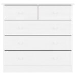 Commode - fafeicy - alta - bois massif de pin - 5 tiroirs - blanc Commode - fafeicy - alta - bois massif de pin - 5 tiroirs - blanc